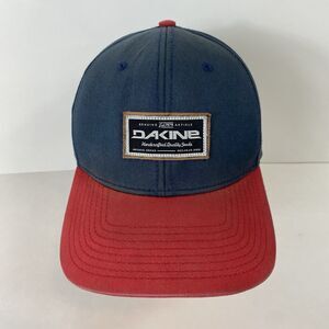 Dakine Adjustable Snapback Adult Hat Baseball Cap Patch Faded Navy Blue Red